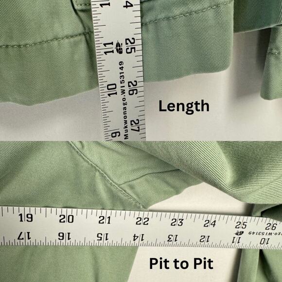 Eddie Bauer Green Legend Wash Cotton Cargo Lightweight Button Up Jacket Sz XL - Picture 11 of 12